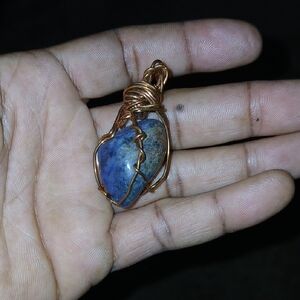 Handcrafted Blue Stone Pendant